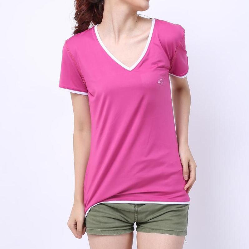 sports V neck t shirts 