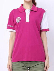 contrast sleeve polo shirts 220gsm pique