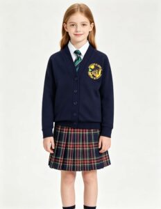 Girls Sweater and skirt school uniform