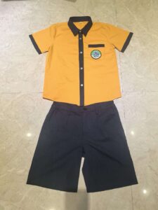primary shcool shirts and shorts 