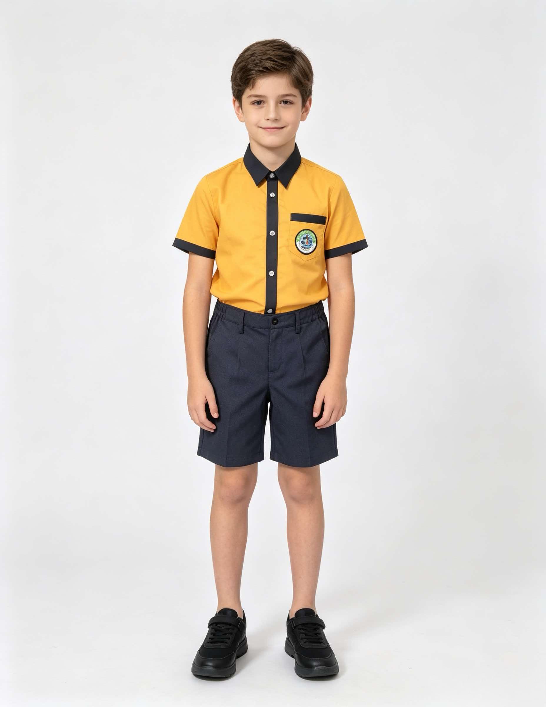 primary school uniform shirts and shorts
